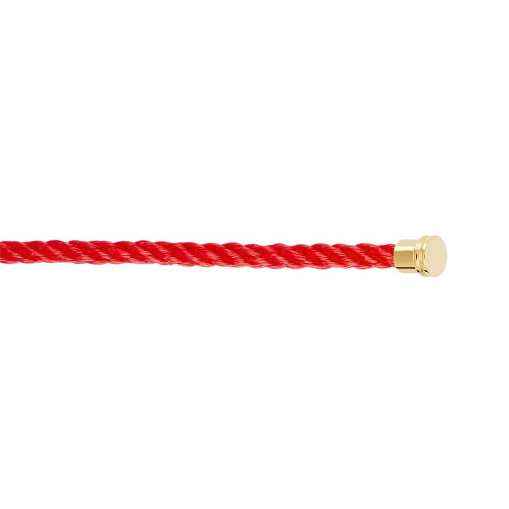 Câble FRED rouge Moyen modèle corderie embouts jaunes