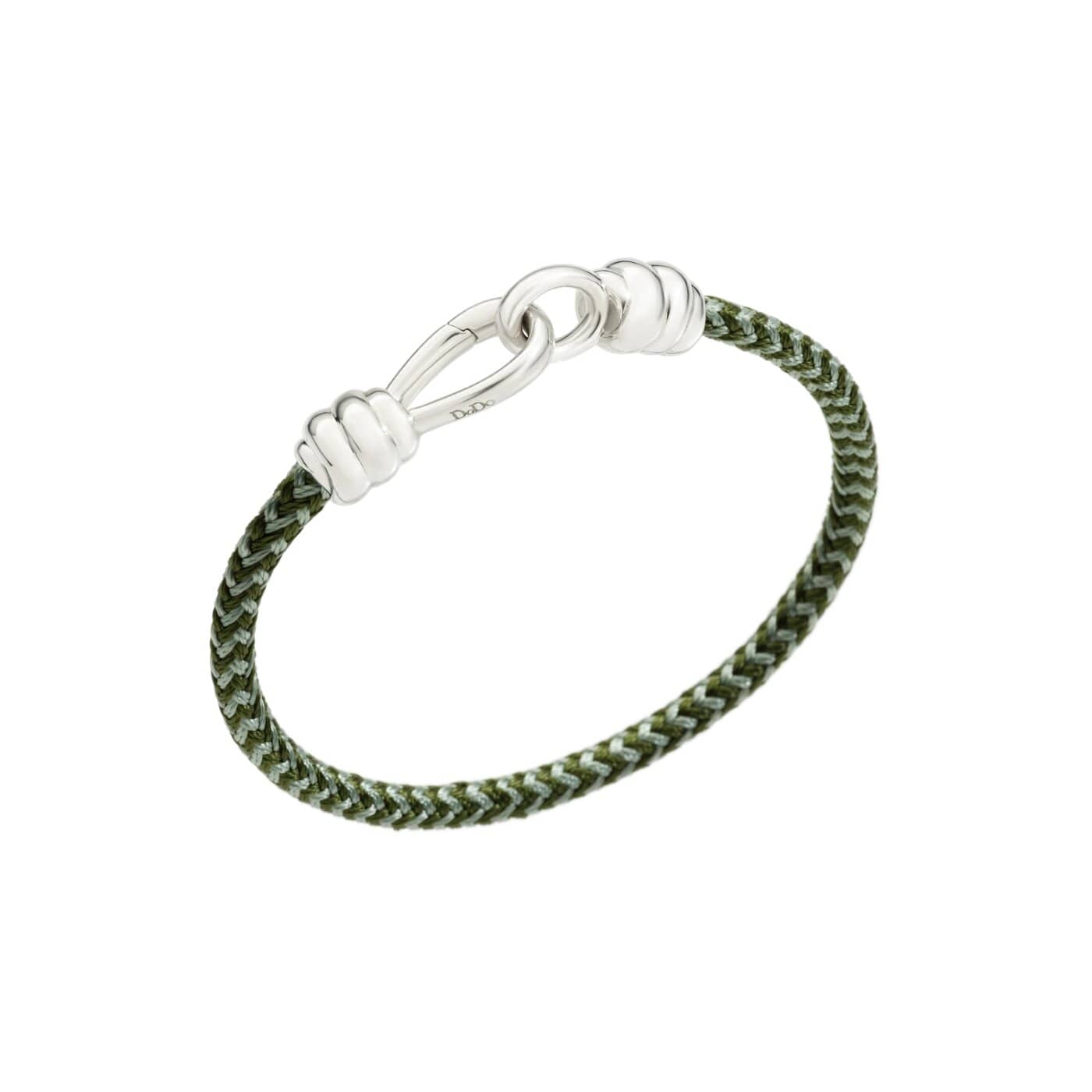 Bracelet Nodo argent 925 de Dodo avec bracelet vert
