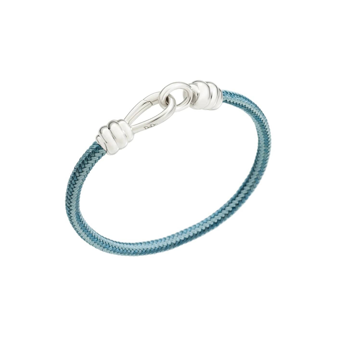 Bracelet Nodo argent 925 de Dodo avec bracelet bleu clair