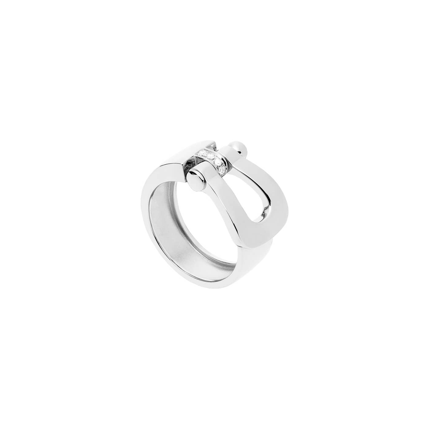 Bague Force 10 GM or blanc et diamants Fred
