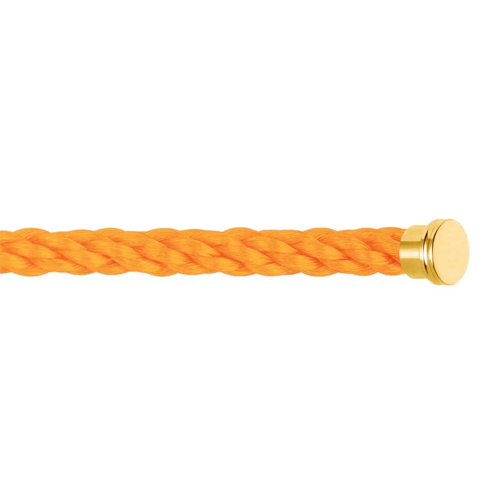 Câble orange fluo Fred Grand modèle corderie embouts jaunes