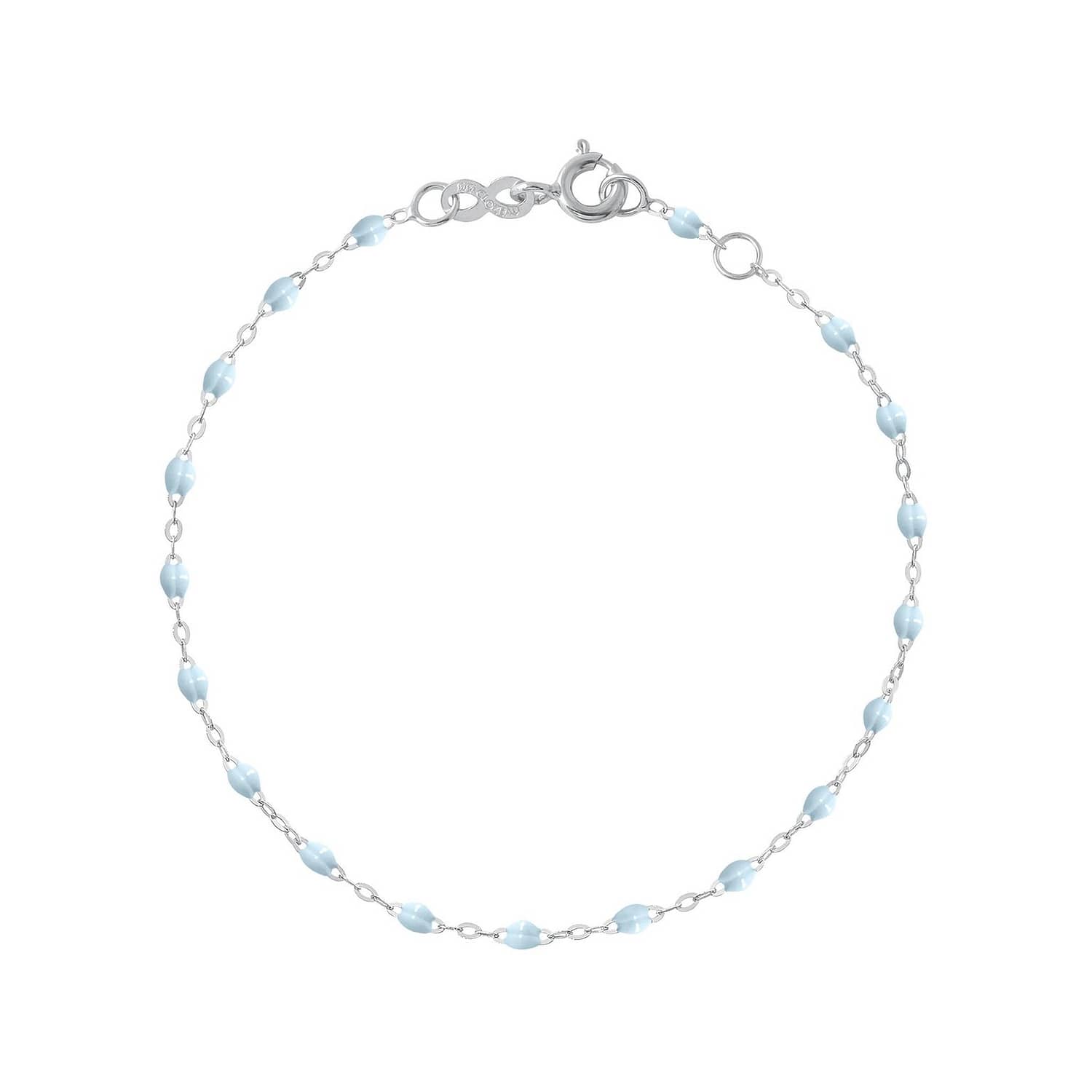 Bracelet Gigi Clozeau Bleu Layette or blanc