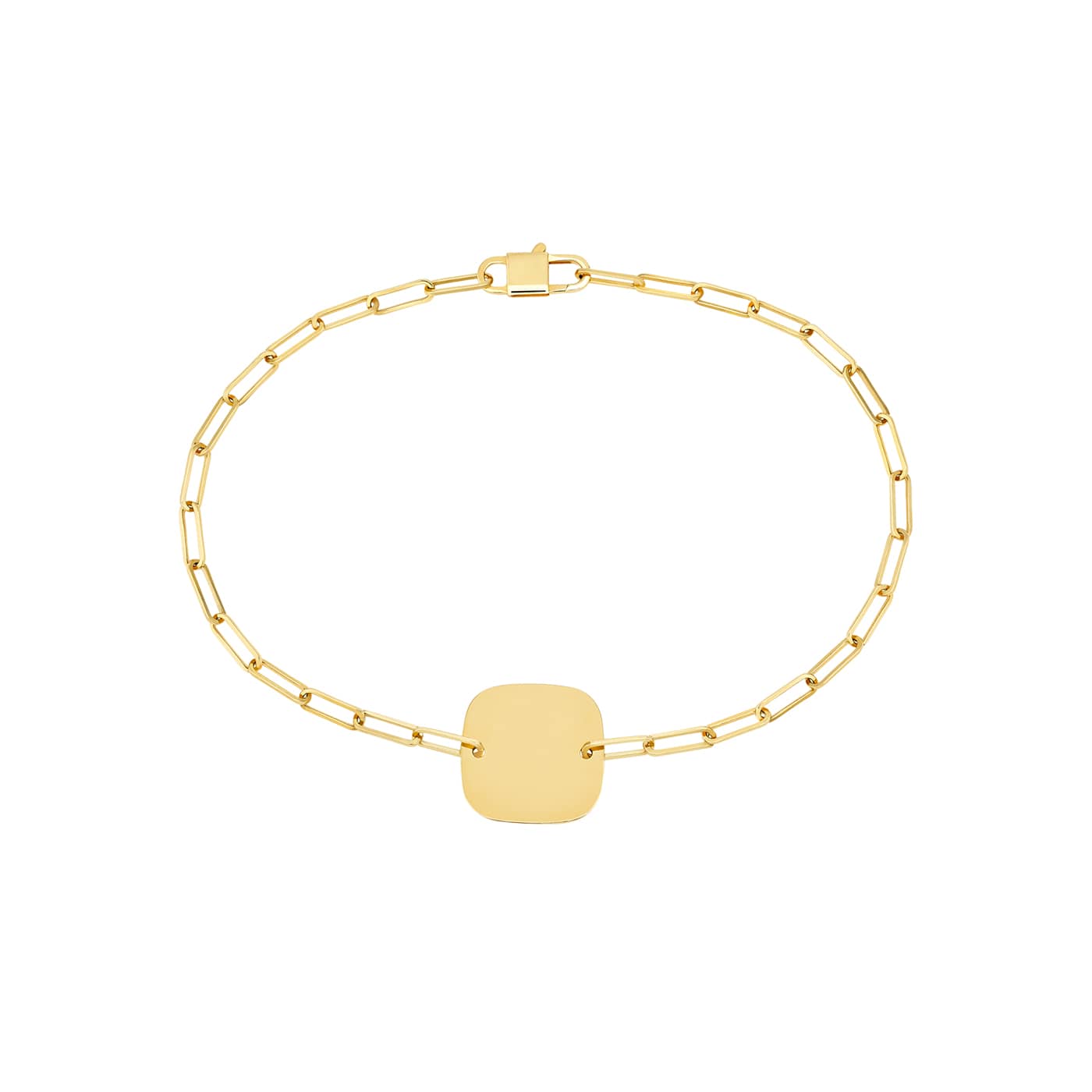 Bracelet Plaque Carrée or jaune dinh van