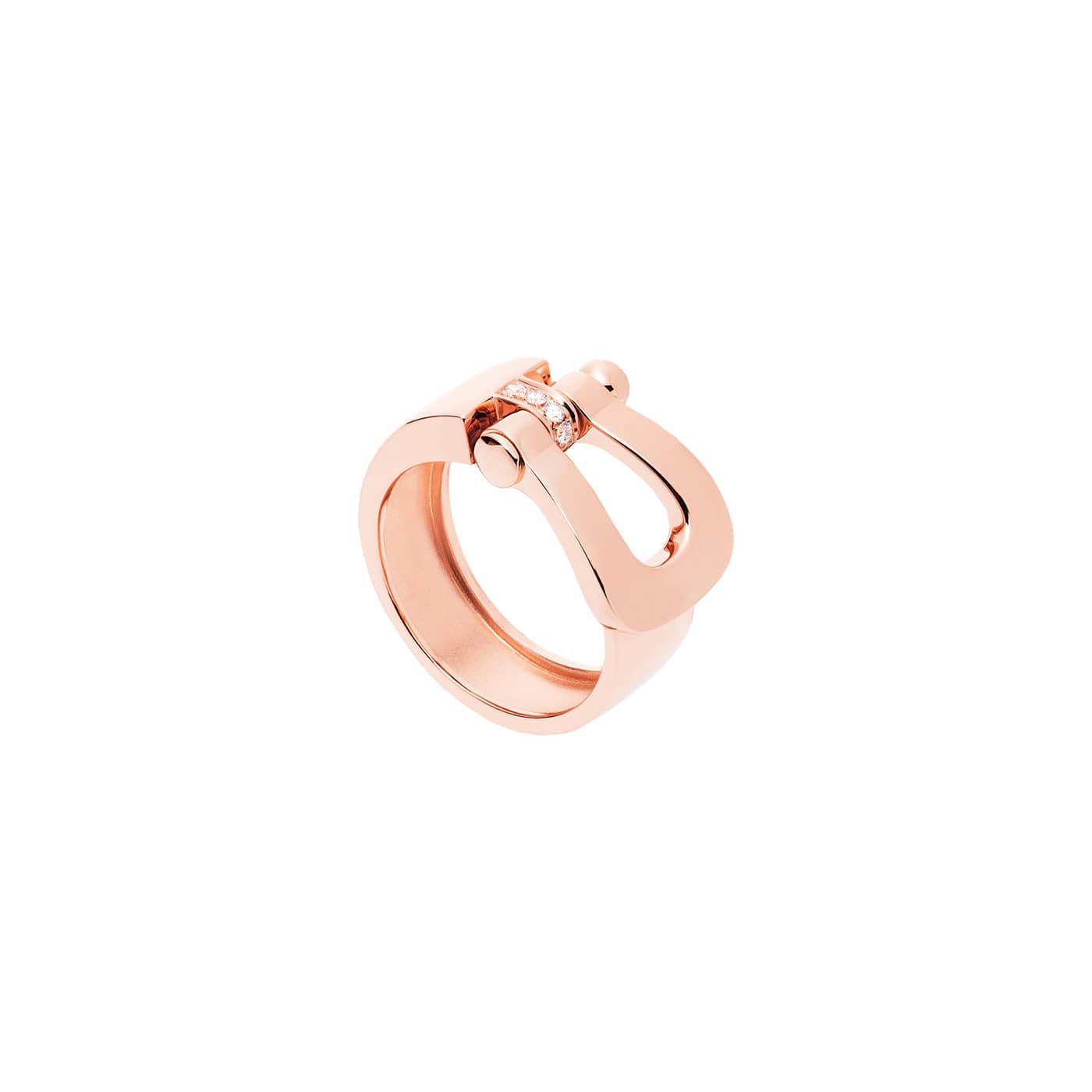 Bague Force 10 GM or rose et diamants Fred