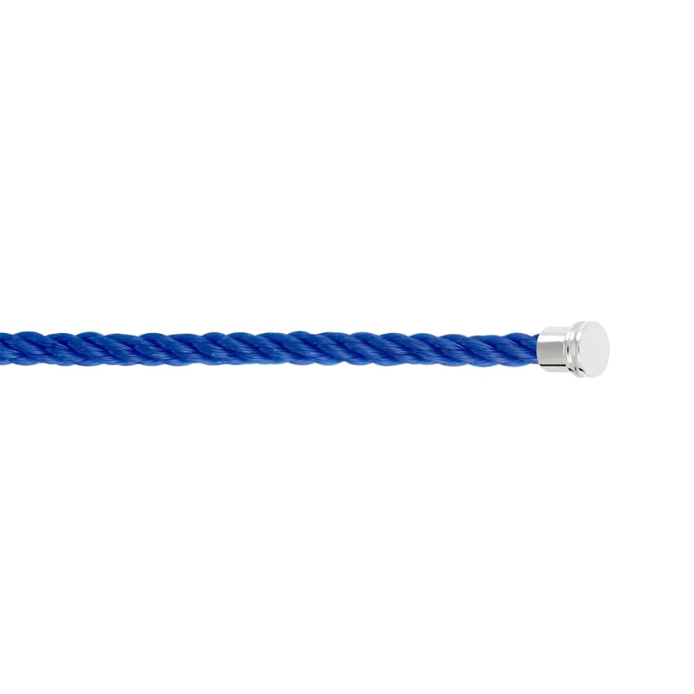 Câble FRED Bleu Indigo Moyen modèle corderie embouts blancs