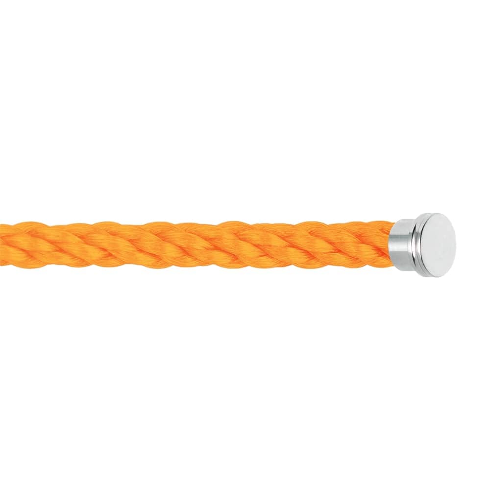Câble orange fluo Fred Grand modèle corderie embouts blancs