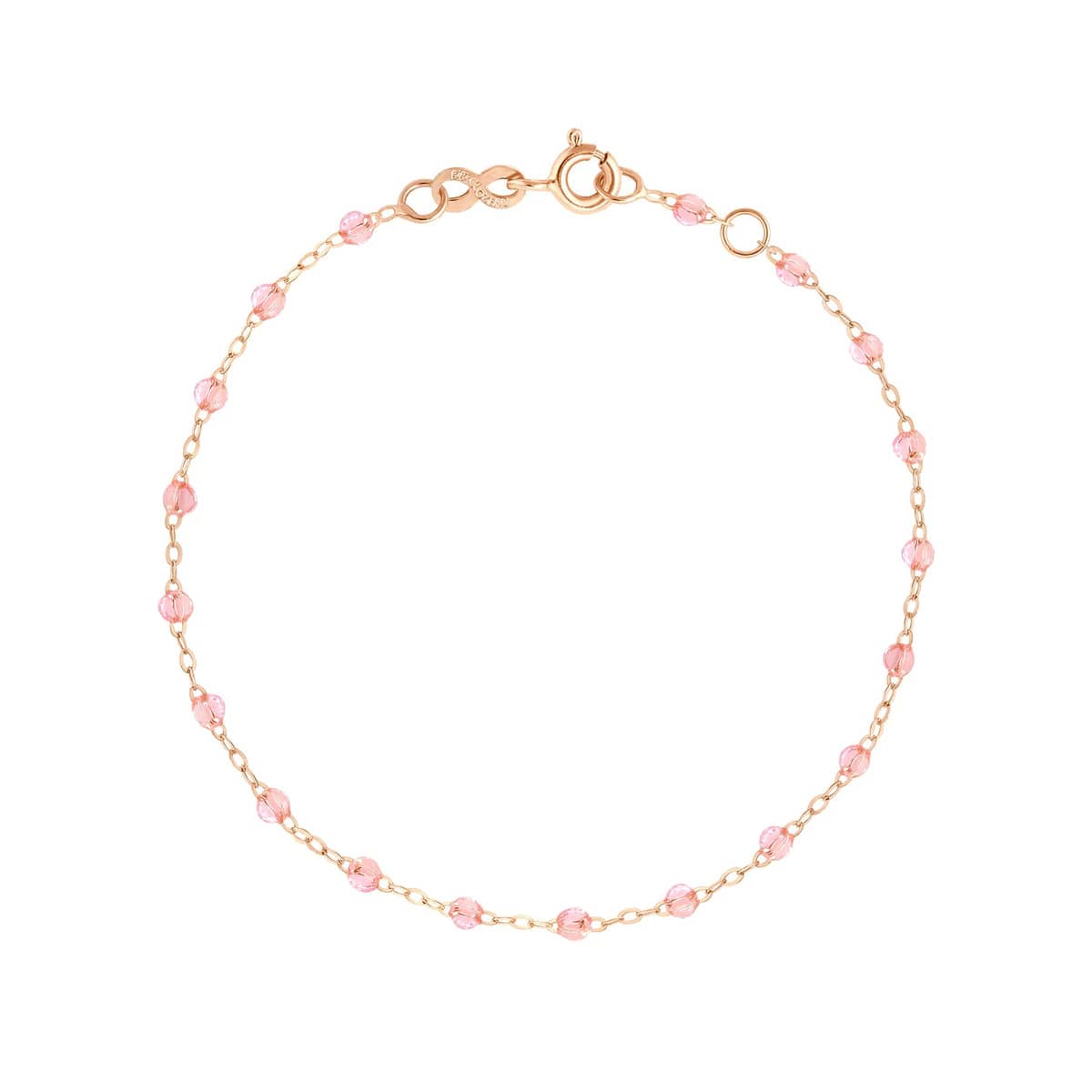 Bracelet Gigi Clozeau Rosée Classique en or rose et perles de résine