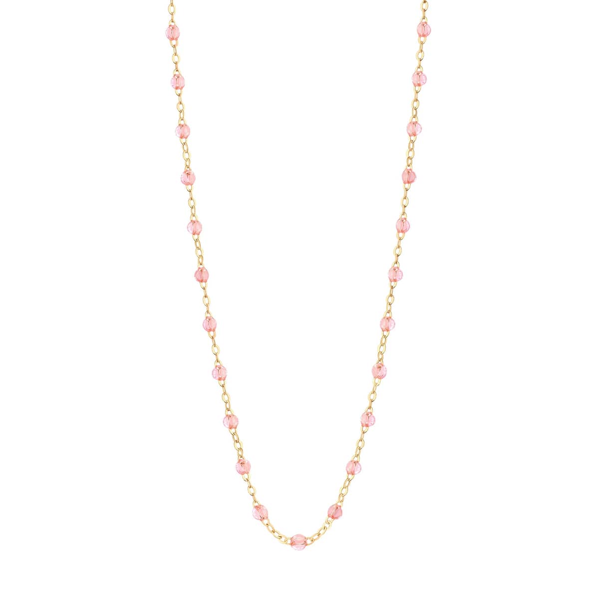 Collier Gigi Clozeau rosée Classique or jaune 18 carats et perles de résine