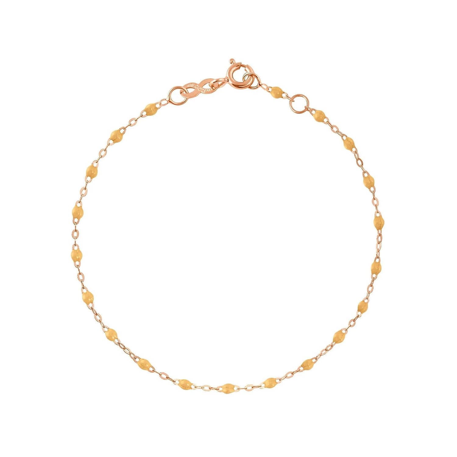 Bracelet Gigi Clozeau Nude Classique or rose 18 carats et perles de résine