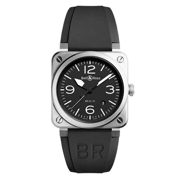 <strong>BELL & ROSS </strong><br>Montre BR 03-92 Black Steel